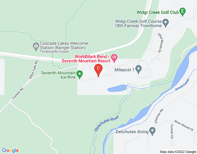 WorldMark Bend Seventh Mountain Resort – ST Sleep 2 map image