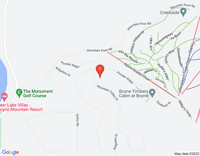 Bluegreen Boyne Falls – Mountain Run at Boyne™ – 1BD map image