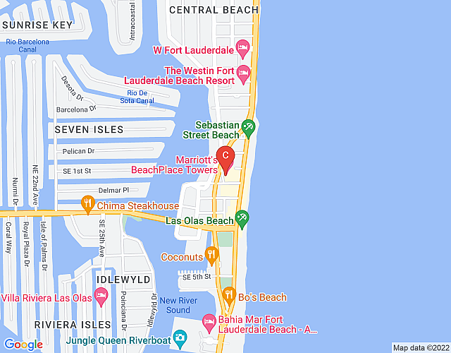 Marriott Beachplace Towers 2BD map image