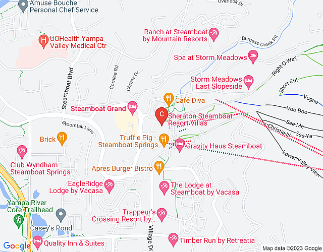 Sheraton Steamboat Resort Studio – A Ski-in/Ski-out Haven in the Rocky Mountains map image
