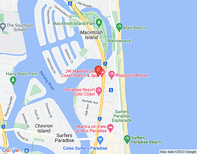 Marriott Vacation Club at Surfers Paradise – 1BD Sleeps up to 4 map image