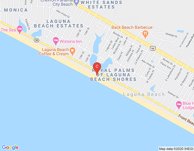 Beach Front Amazing Views! Beach access from your back door! Harbor Arms 8 map image