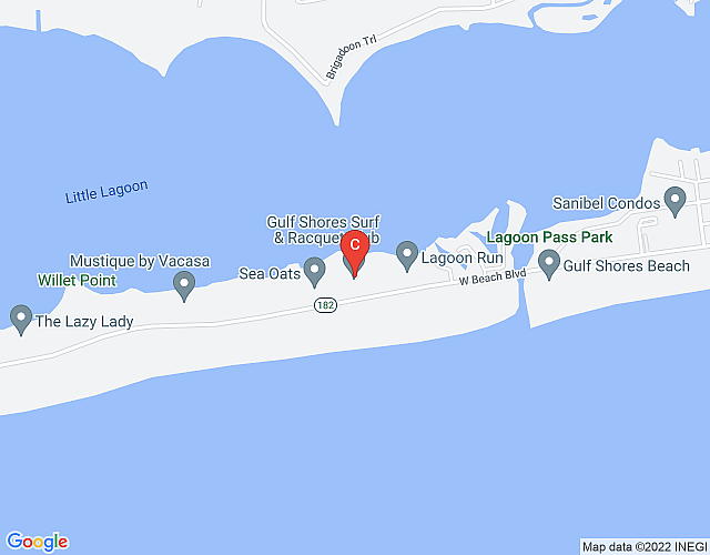 Surf & Racquet Club #302C – Wanderlust – Gulf Shores, AL map image