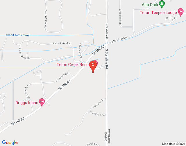 1 BR Condo in Teton Creek Resort – Bannock 111 map image