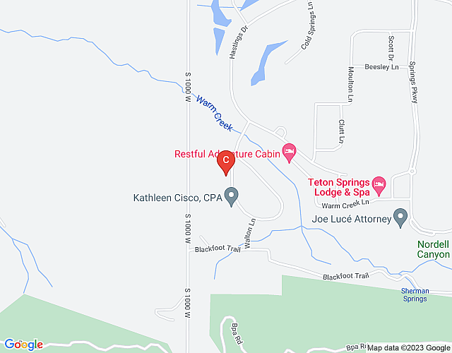 Month long Rental- Teton Springs Home,  4 Bedroom 3.5 bath map image