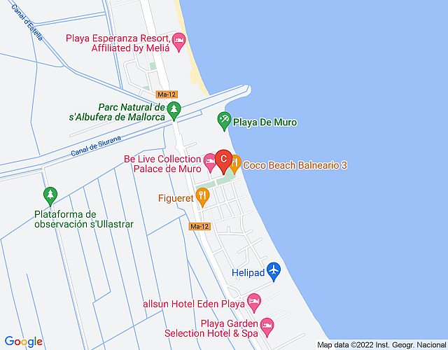 Beach House in Playa de Muro map image