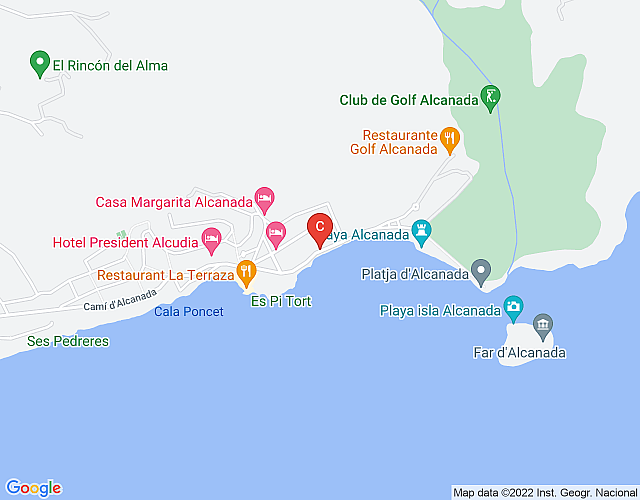 Villa Lighthouse in Alcanada map image