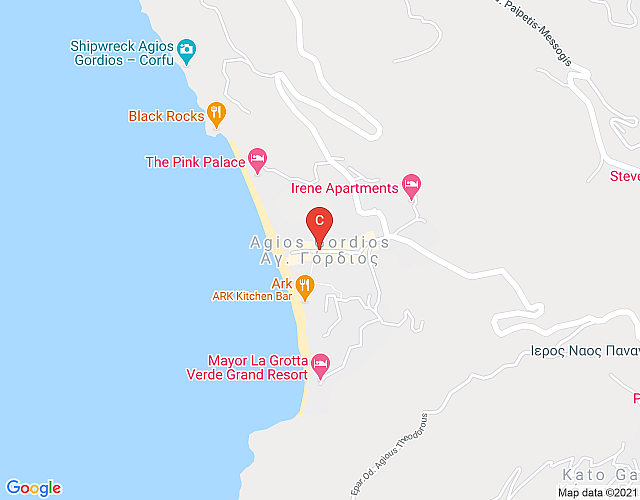 Villa Feakia – Strandnahe Familiäre Villa in Agios Gordios an der Westküste map image