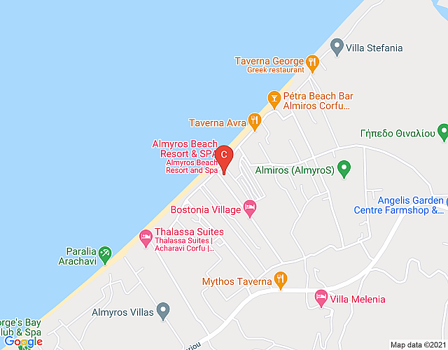 Studio 30m vom Strand mit Meerblick in Almyros map image