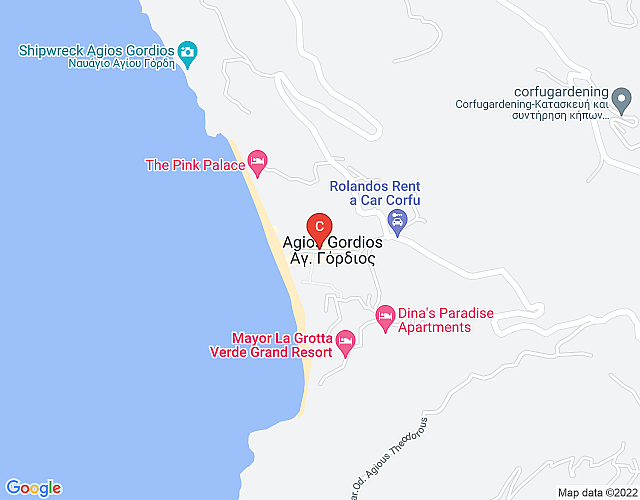 Feakia Appartement 1 – Schöne und sehr preiswerte Unterkunft in Strandnähe von Agios Gordios map image