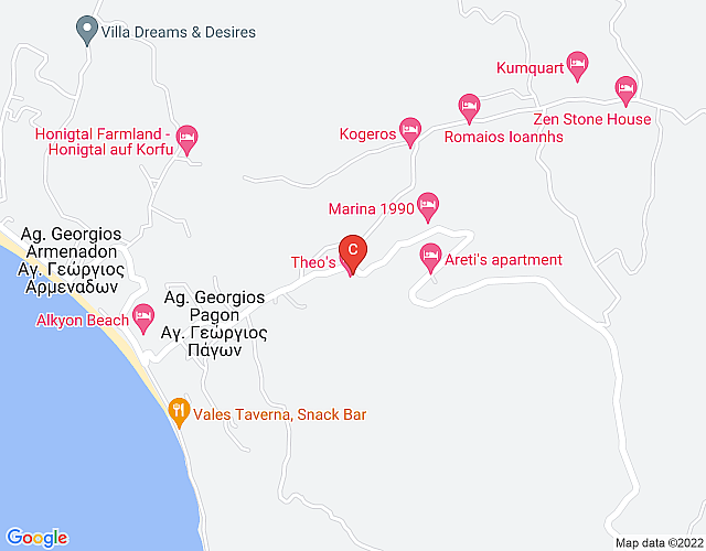 Penthouse Studio Patras mit Sonnenterrasse und Meerblick in Agios Goorgios Pagi map image