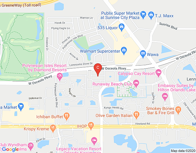 5126 Compass Bay Resort Orlando 4Bedrooms Close to Disney map image