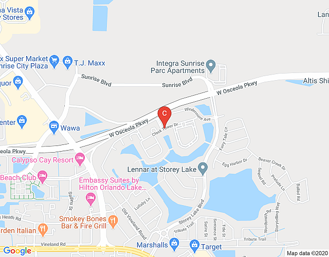 2 Bd Sleeps 8 Apartment Close to Disney @ Storey Lake Orlando 103 4751 map image