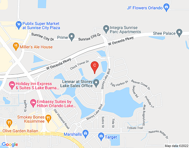 Stunning 2Bd Apto Close to Disney @ Storey Lake 105 3171 map image