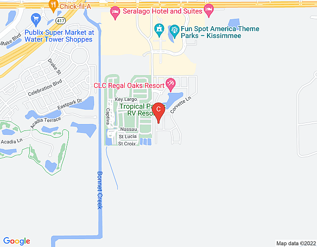 Charming 3 Bd w/ SPA close to Disney @ Regal Oaks 2649 map image