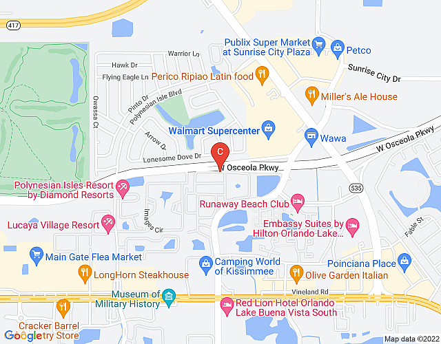 Family Friendly 4 Bedroom close to Disney in Orlando Area 5126A map image