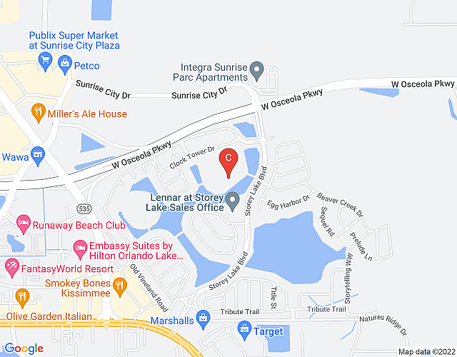 Gorgeous 3Bd 8 Guests @Storey Lake Resort Close to Disney 101 3191 map image