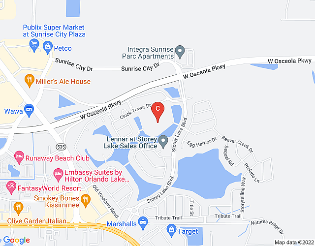 Marvelous 3 Bd Apartment Close to Disney @ Storey Lake Orlando 301P 3150 map image
