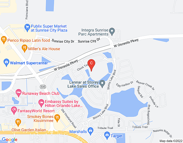 Marvelous 2 Bd Apt Close to Disney at Storey Lake 106 3121 map image