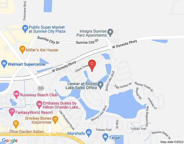 Wonderful 2 Bd Apartment Close to Disney @ Storey Lake 204 3180 map image