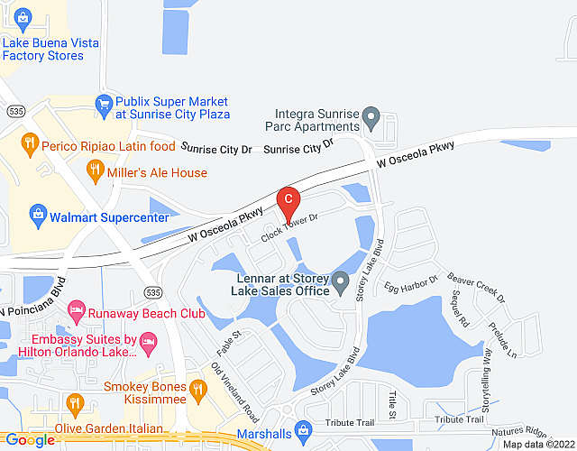Three Bedroom Apartment Close to Disney @ Storey Lake Orlando 201 4751 map image