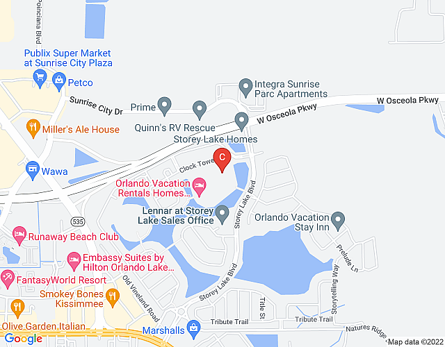 Gorgeous 2Bd Apto Close to Disney @ Storey Lake 404 3191 map image