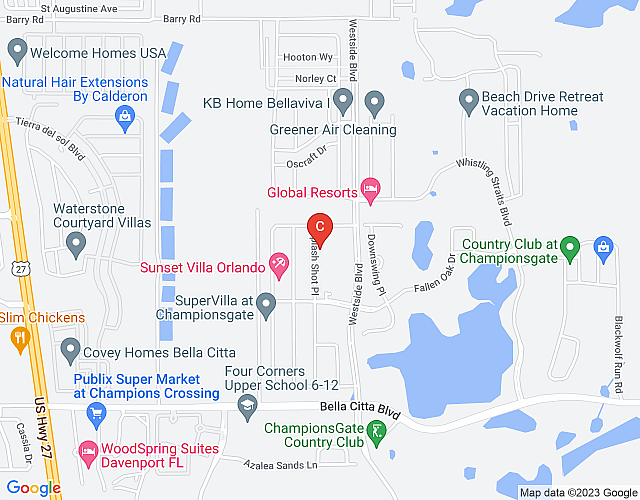 Family Friendly  3Bd Close to Disney @Champions Gate 991 map image